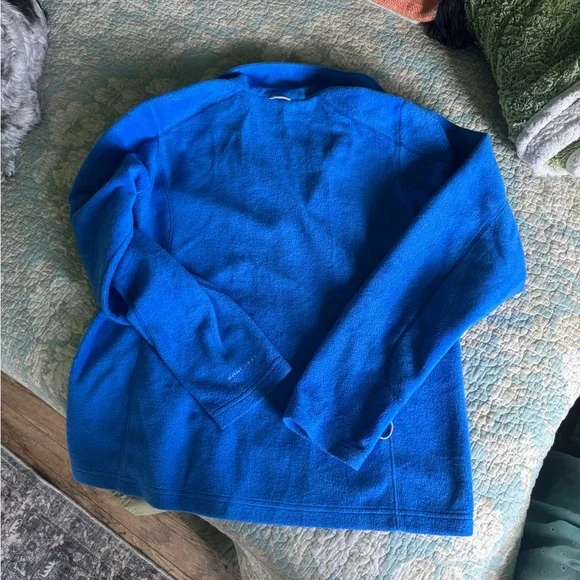 Columbia Womens Fleece Jacket Size L Blue Zip Omni Heat Full Zip, NWOT - Picture 2 of 7